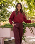 Chaqueta bomber Burdeo