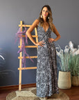 Vestido Paula Black Print