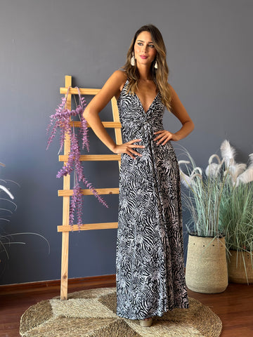 Vestido Paula Black Print