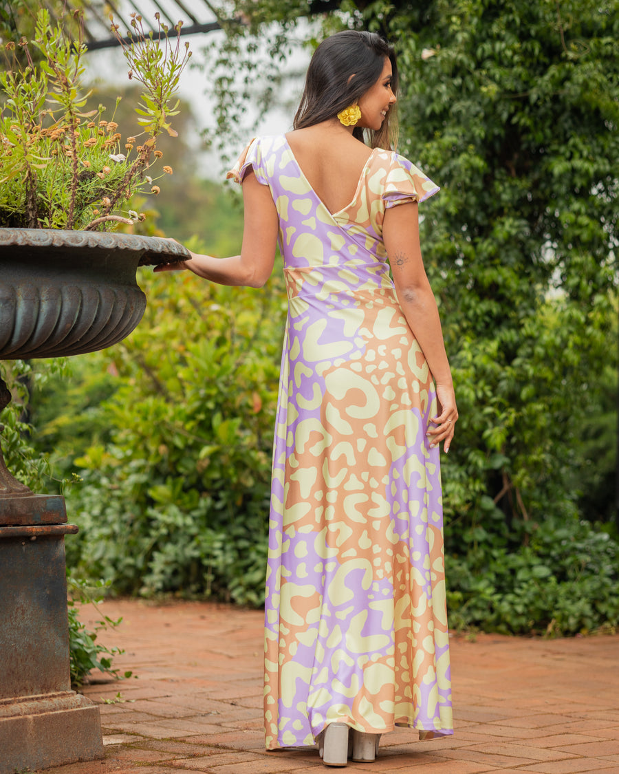 Vestido Ana Flúor Sabana Amarillo