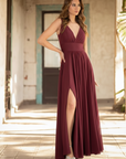 Vestido Lena Burdeo
