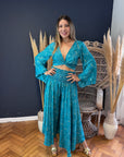Conjunto Love Turquesa