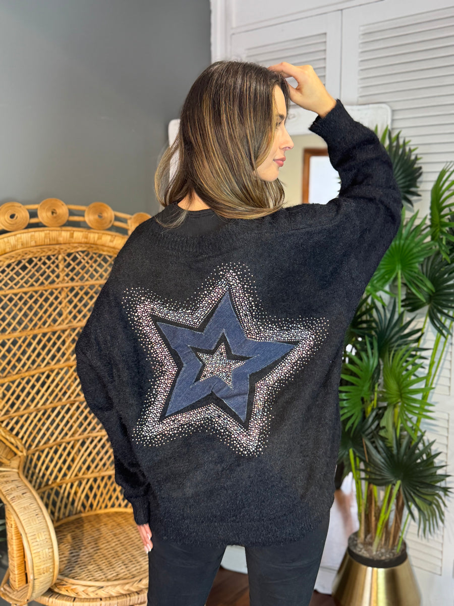 Sweater Italian Stella Negro