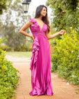 Vestido Almudena Magenta