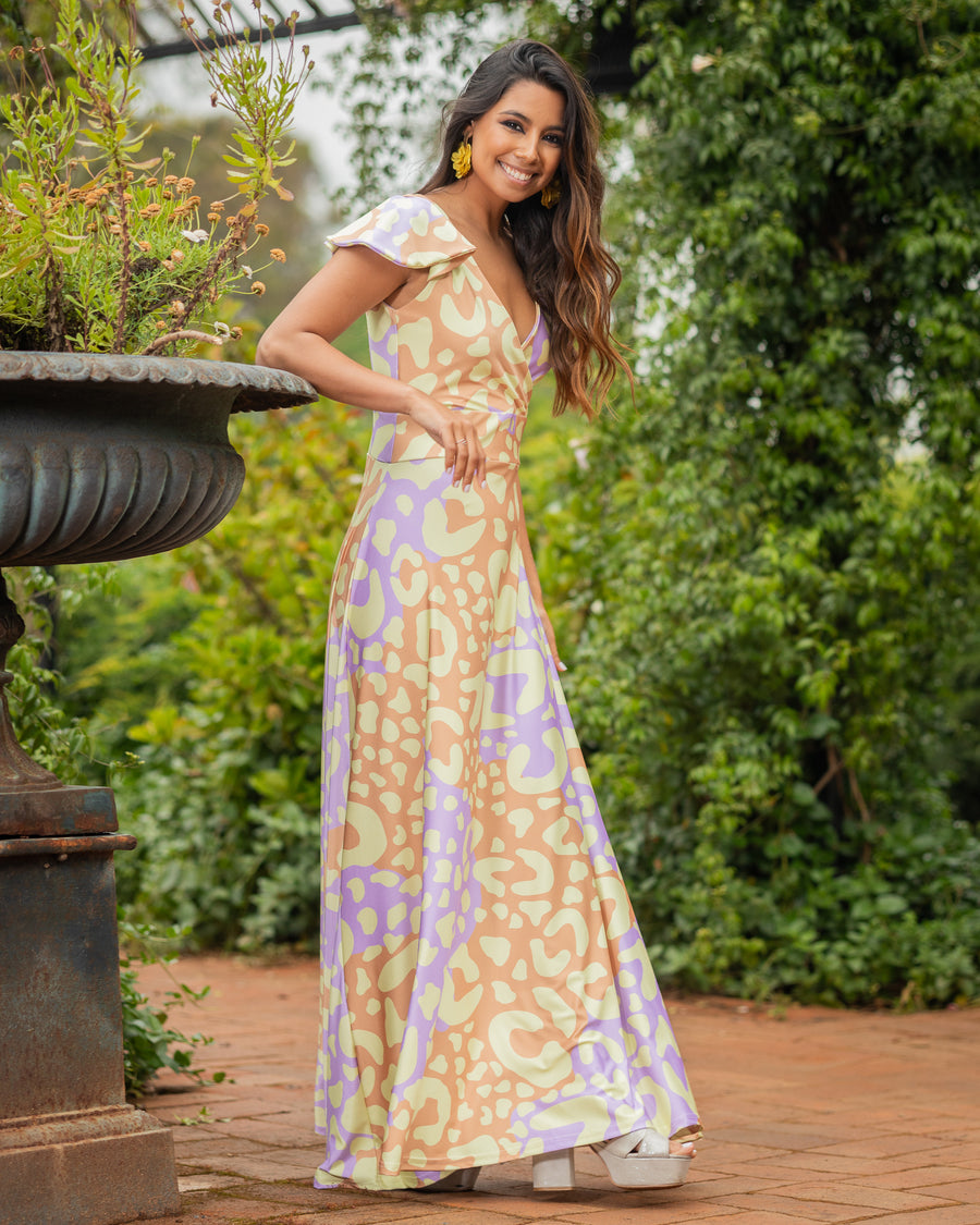 Vestido Ana Flúor Sabana Amarillo