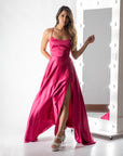 Vestido Fiorella Fucsia