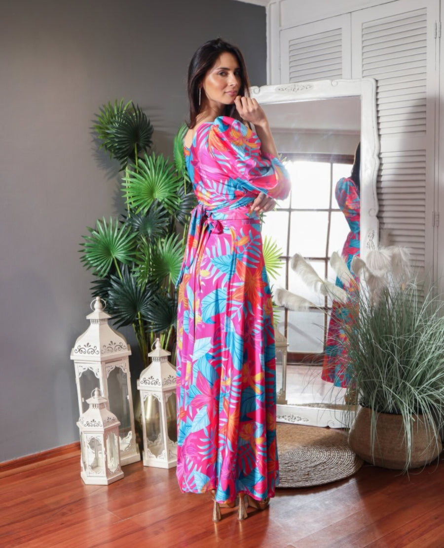 Conjunto Lua Maui Fucsia