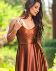 Vestido Amalia Cobre