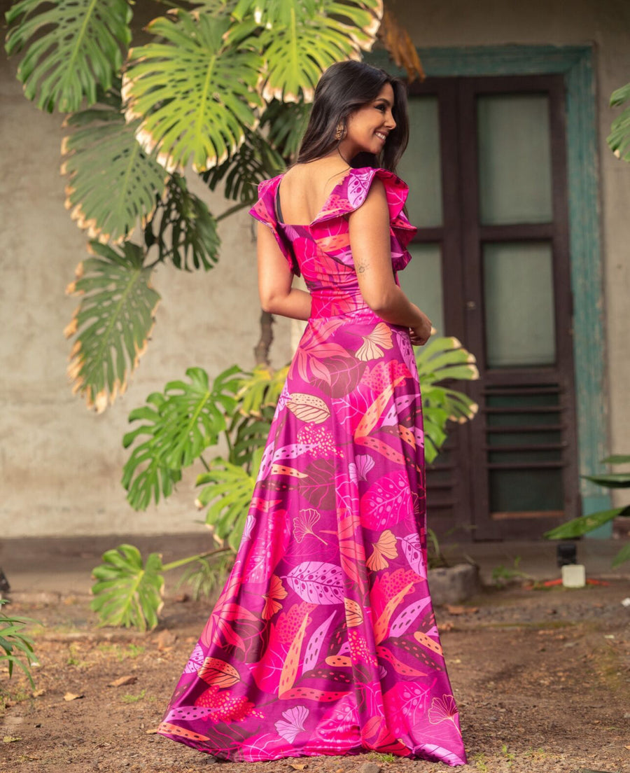Vestido Dora Cherry Glow