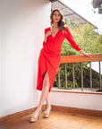 Vestido Simona Rojo