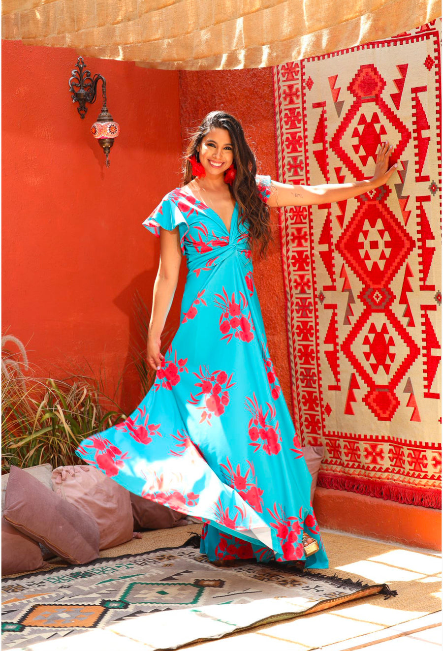 Vestido María José Rosas
