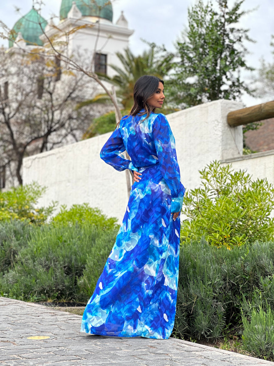 Vestido Donata Azul
