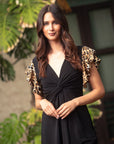 Vestido Mini Poly Negro Print