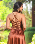Vestido Amalia Cobre