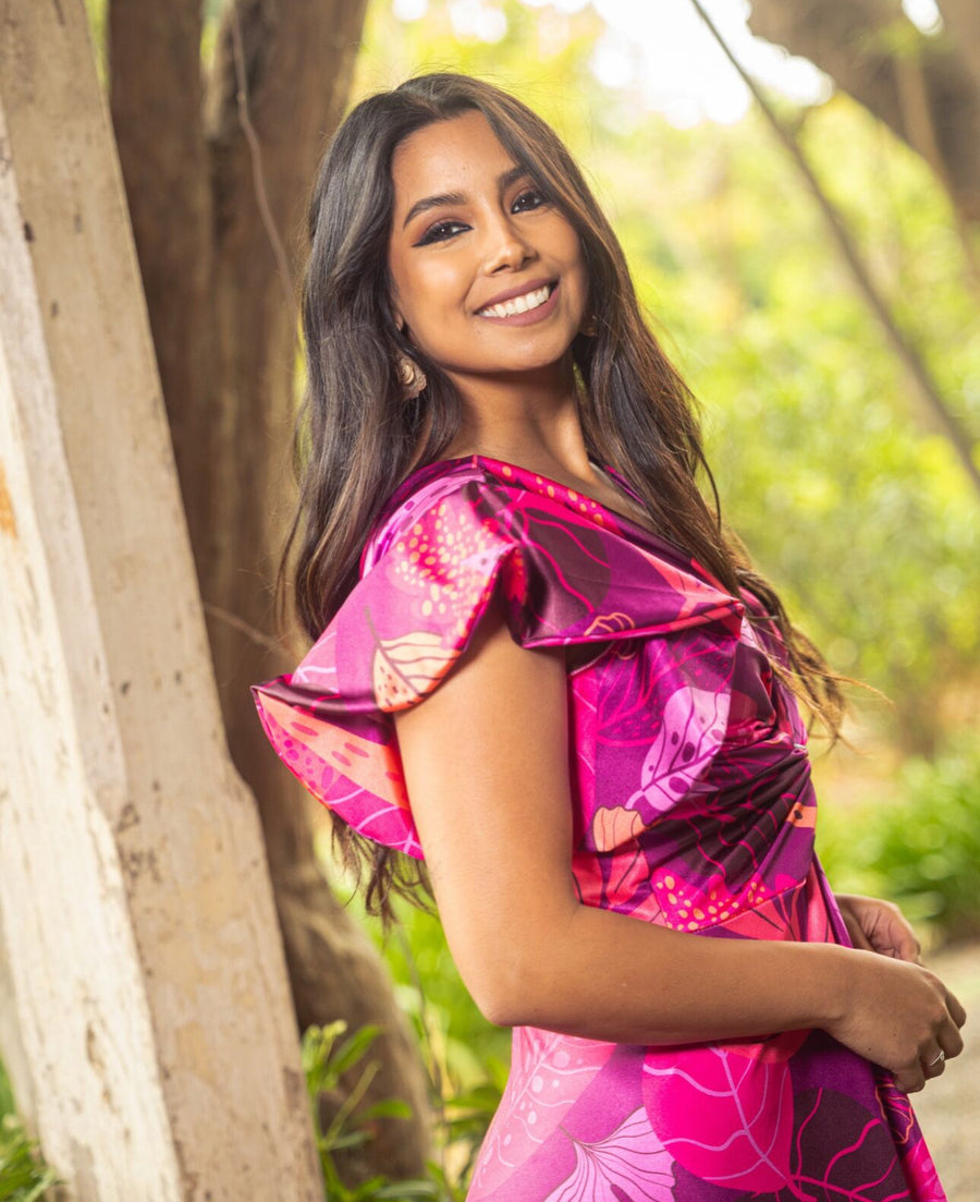 Vestido María José Berry Glow