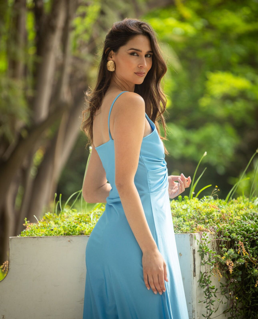 Vestido Paula Celeste