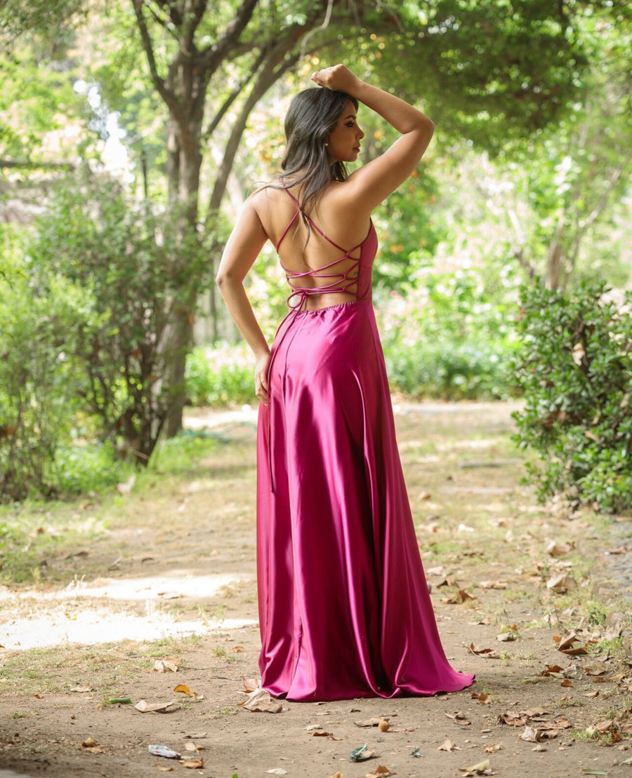 Vestido Fiorella Fucsia