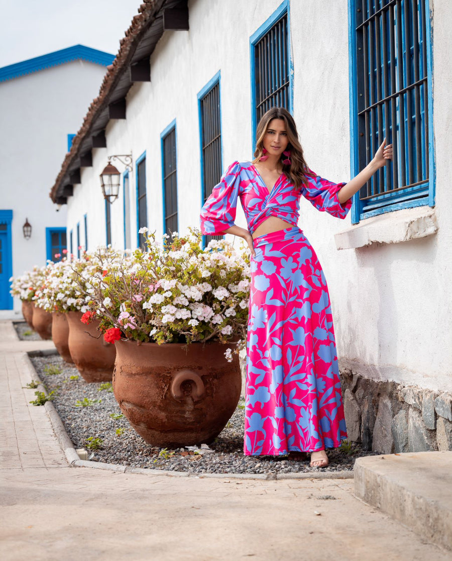 Conjunto Lua Botanico Pink