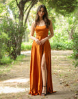 Vestido Fiorella Terracota