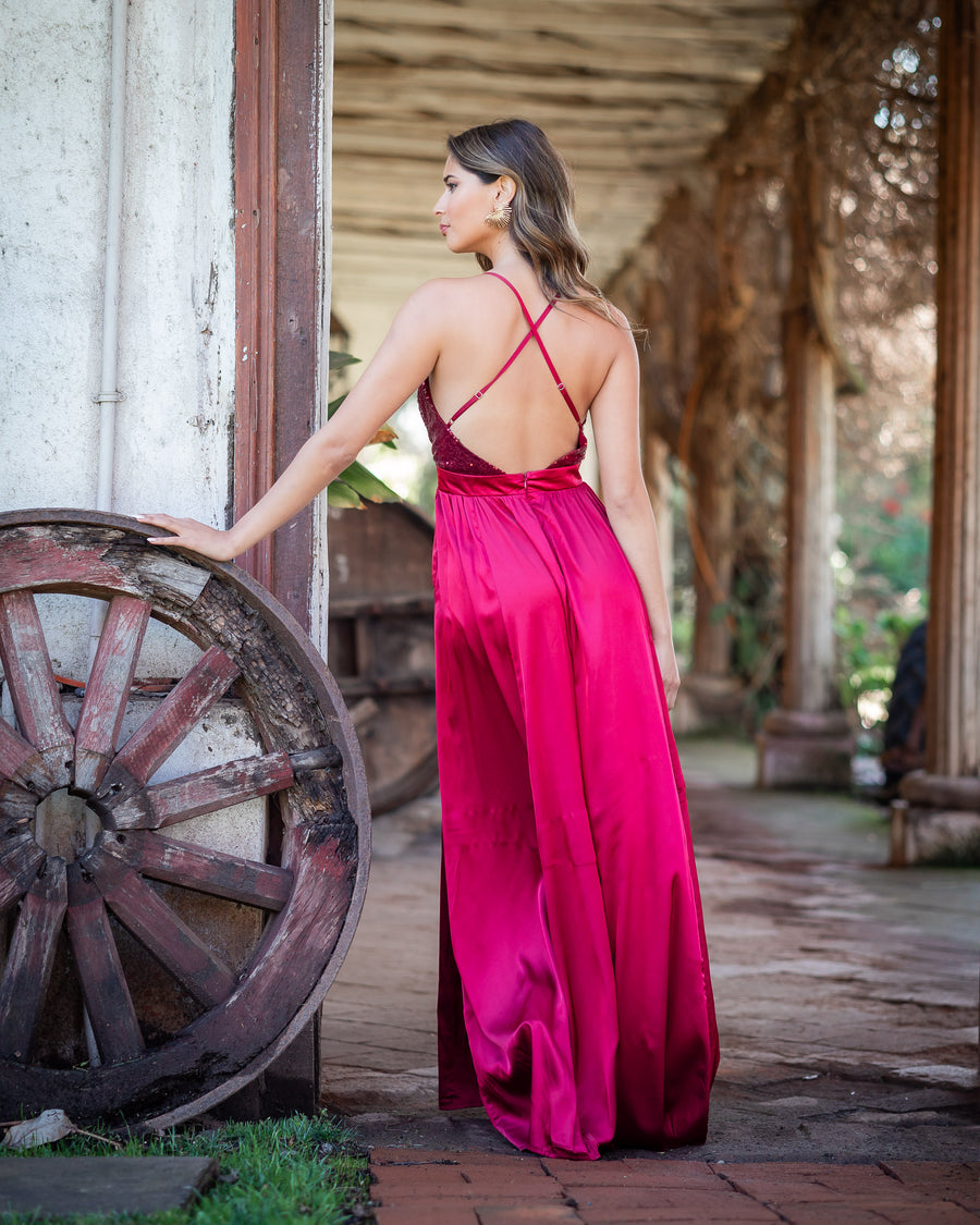 Vestido Kiara Burdeo