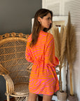 Vestido Kena Mix Orange