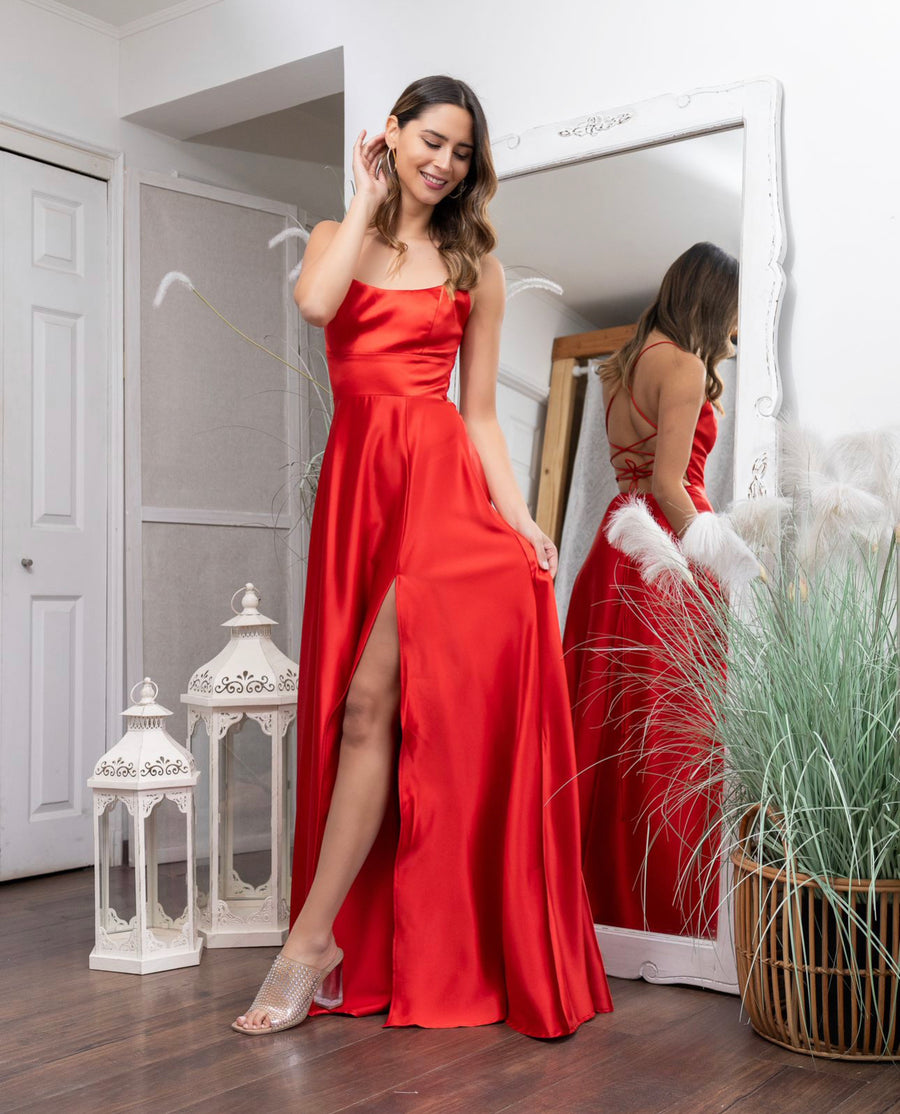Vestido Fiorella Rojo