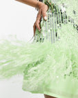 Vestido Mini Prisma Verde