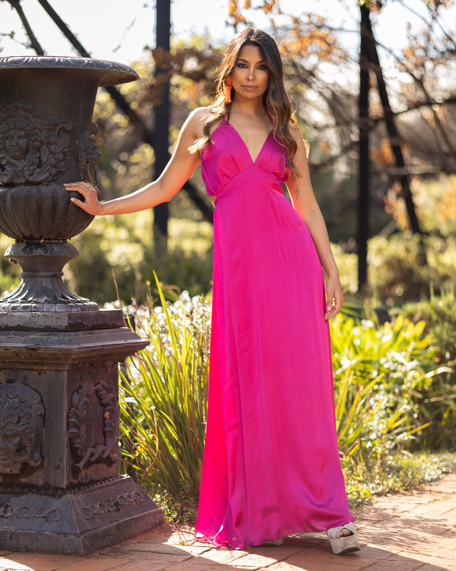 Vestido Atenea Fucsia