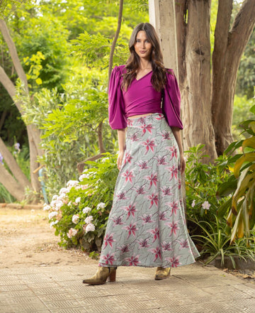 Falda Carmen Hibiscus