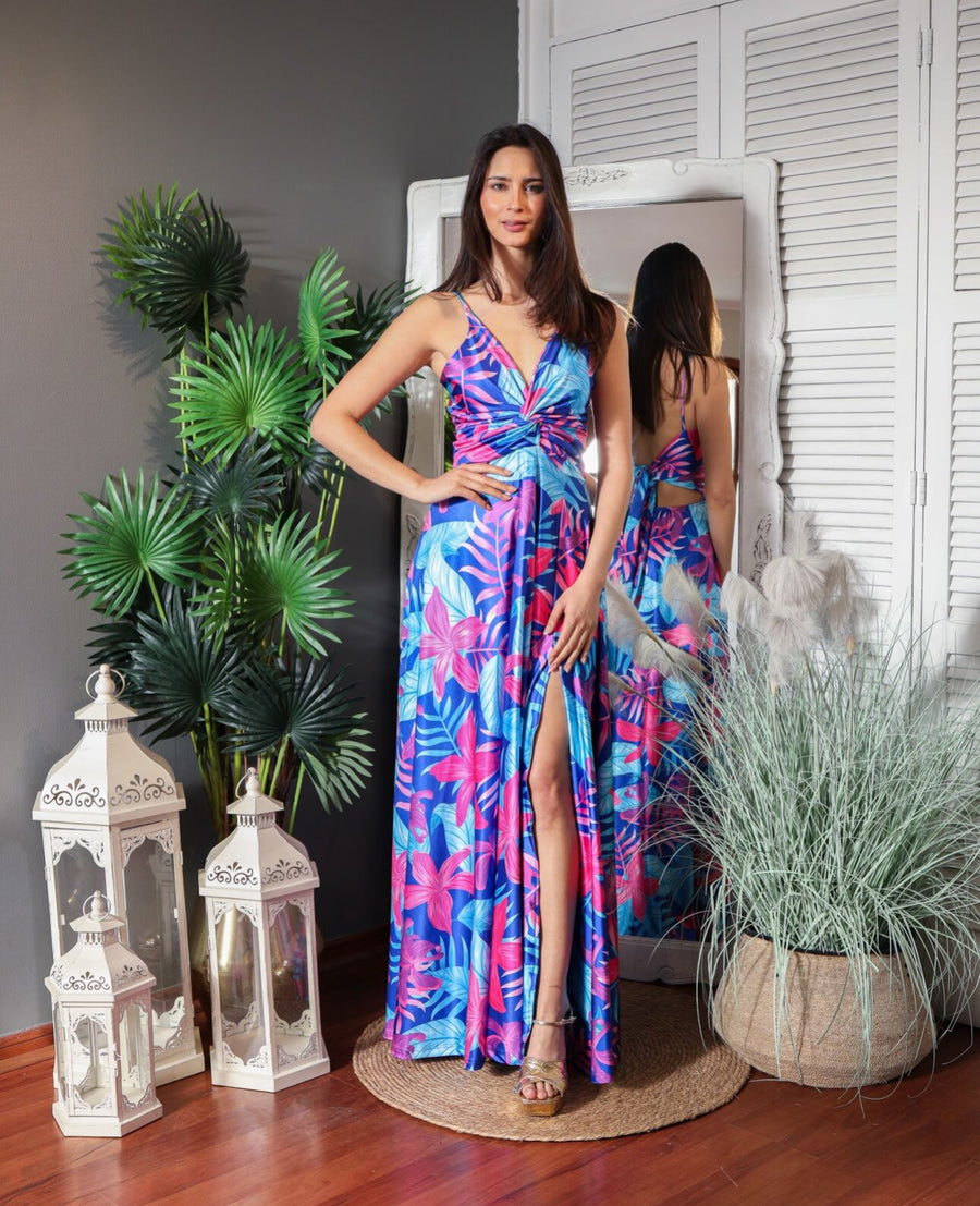 Vestido Pascuala Maui Azul