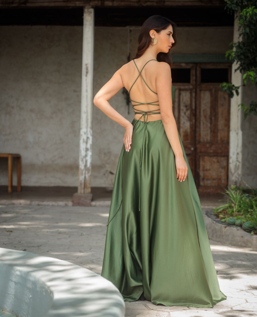 Vestido Fiorella Terracota