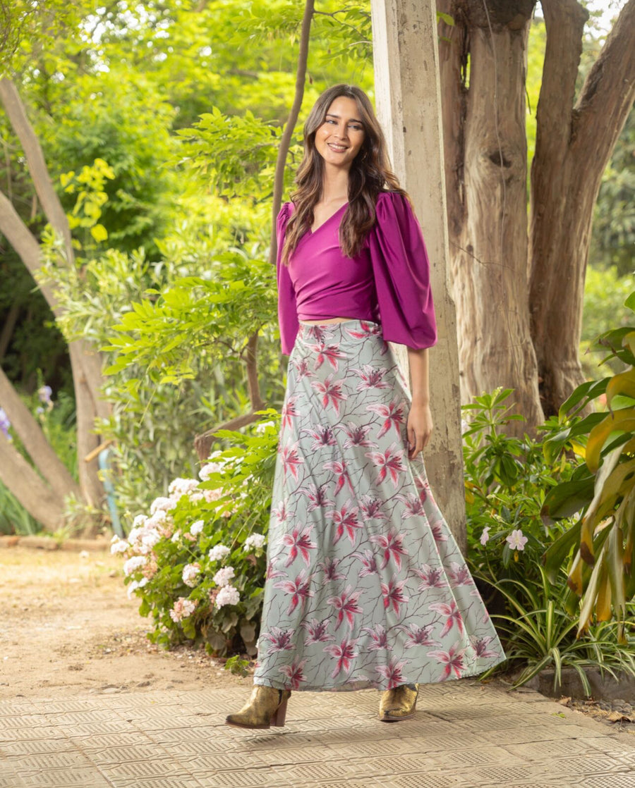 Falda Carmen Hibiscus