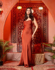 Vestido Angelina Terracota