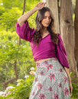 Top Lua Magenta Oscuro