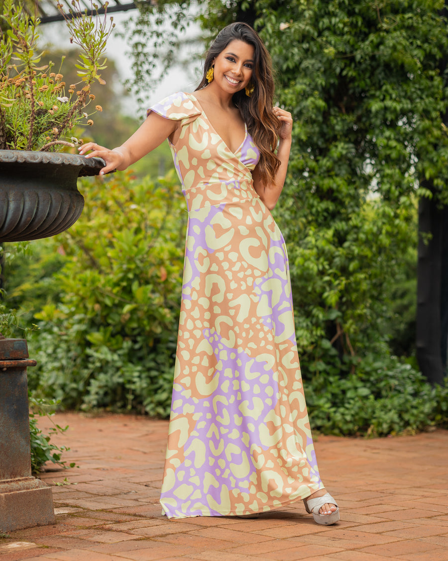 Vestido Ana Flúor Sabana Amarillo