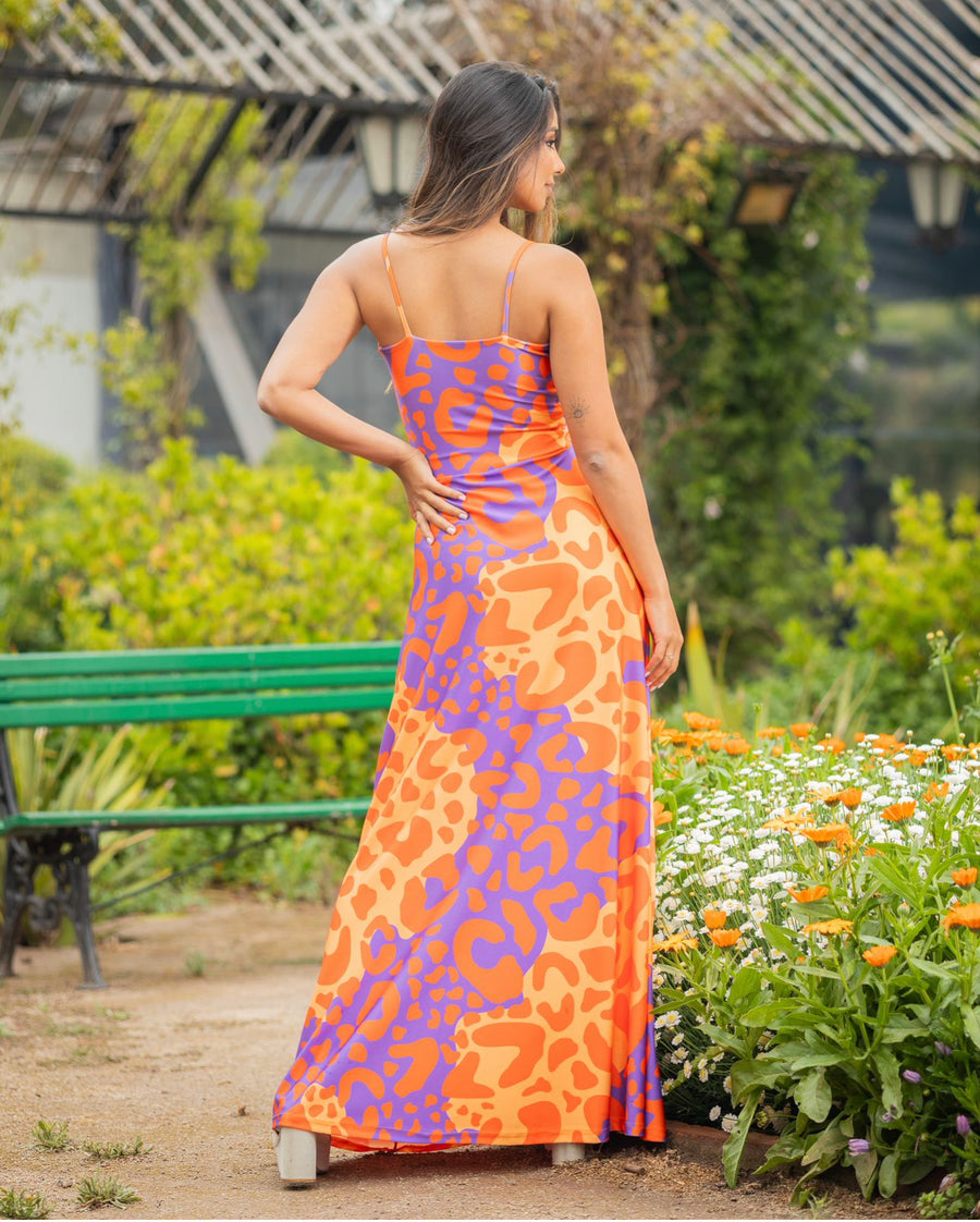 Vestido Paula Flúor Sabana Naranjo