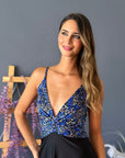 Vestido Paula Duo Blue Print