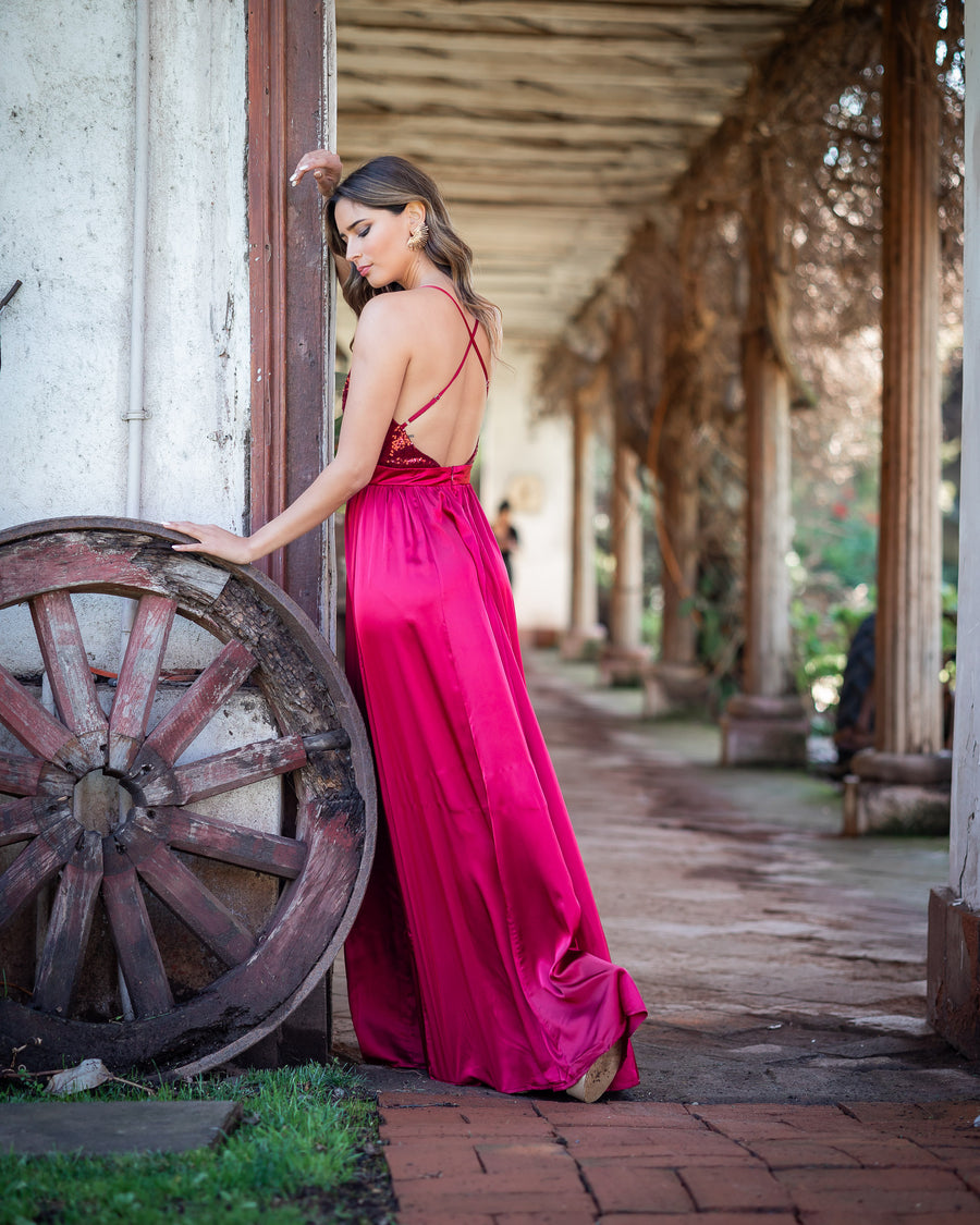 Vestido Kiara Burdeo