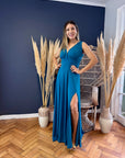 Vestido Pascualena Petróleo Mate