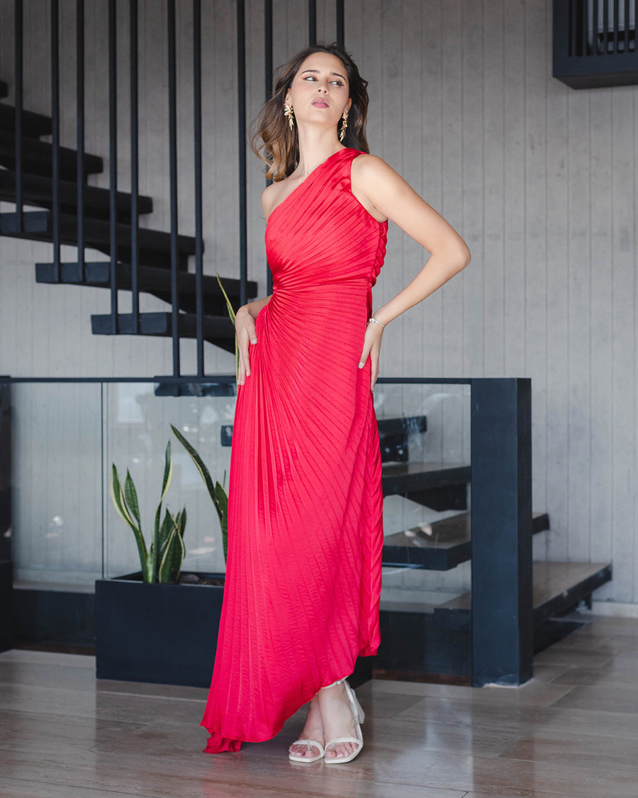Vestido Jazmin Rojo