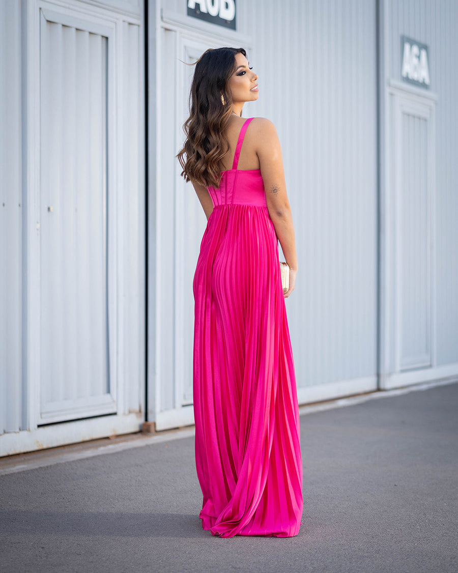Vestido Trus Fucsia