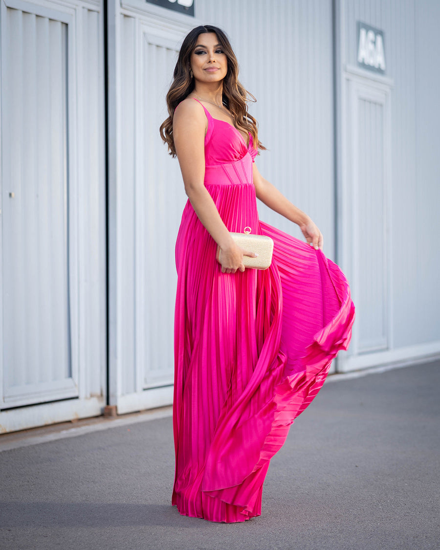 Vestido Trus Fucsia