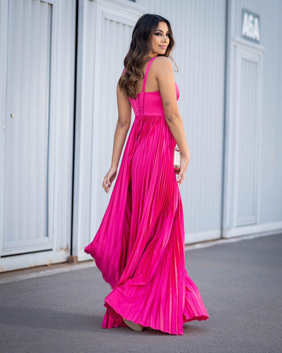 Vestido Trus Fucsia