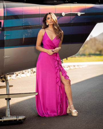 Vestido Valeria Fucsia Preventa