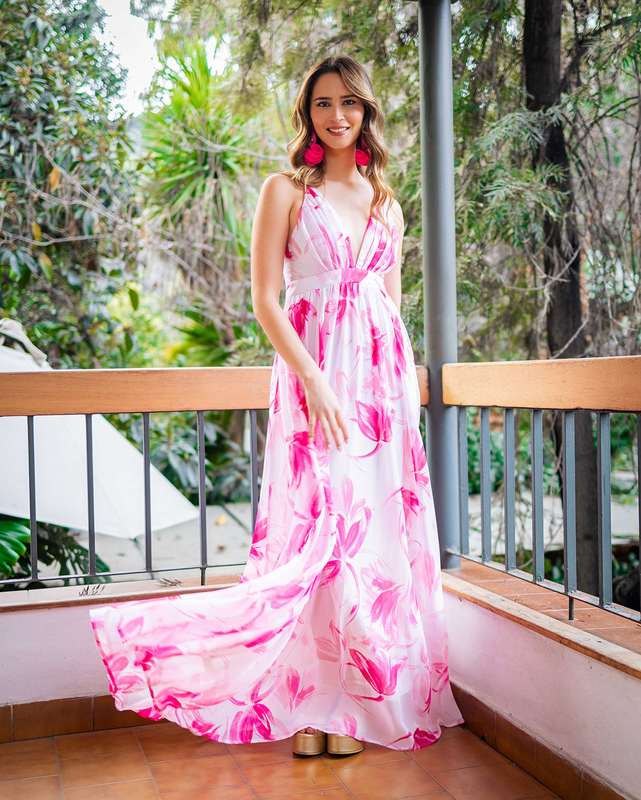 Vestido Kendra Fucsia