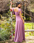 Vestido Dora Lila Oscuro