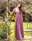 Vestido Dora Lila Oscuro