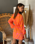 Vestido Kena Mix Orange