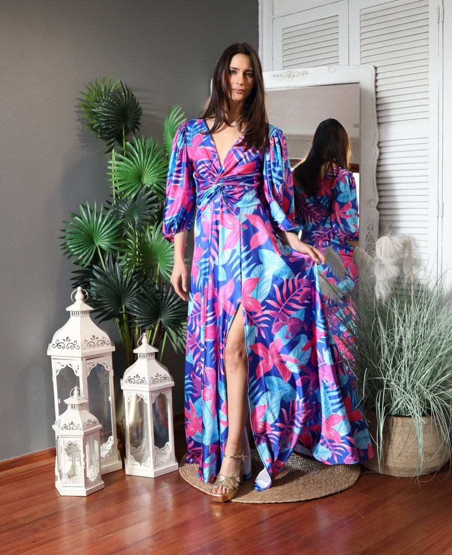 Vestido Josefina Maui Blue