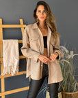 Chaqueta Camisera Arena